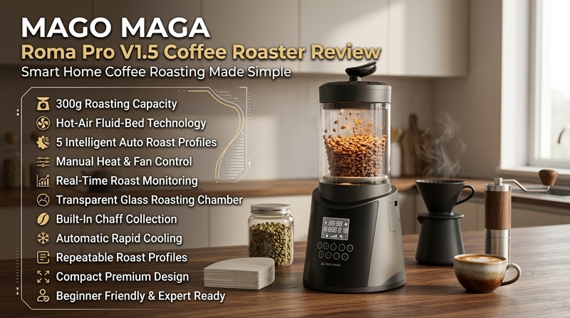 Mago Maga Coffee Roaster Review: Smart Home Roasting