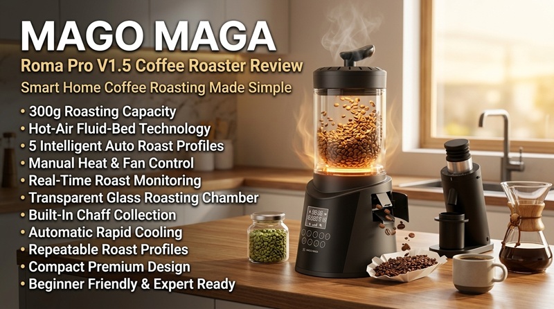 Mago Maga Coffee Roaster Review: Smart Home Roasting