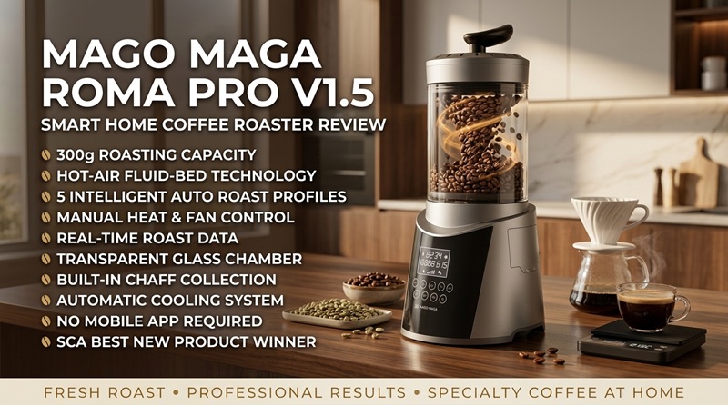 Mago Maga Review: Is The Roma Pro Worth Buying For Home Coffee Roasting?