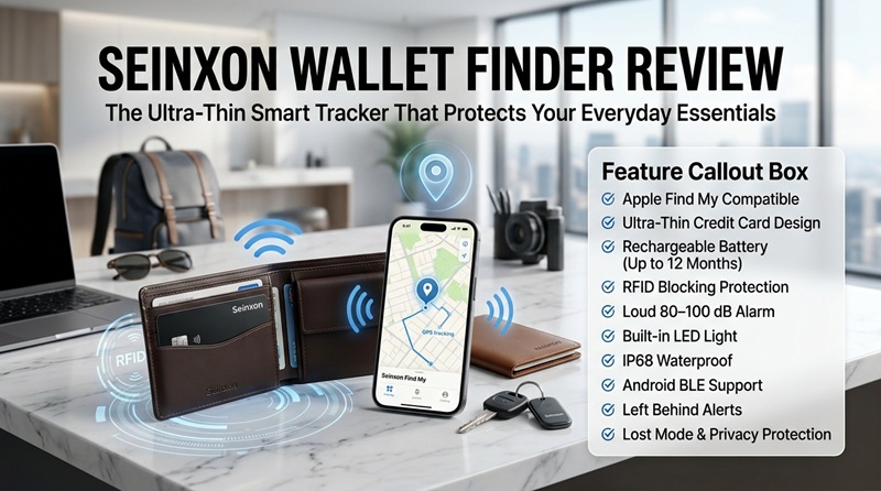 Seinxon Wallet Finder Review: The Slim Smart Tracker Worth Buying